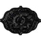 Ekena Millwork Pesaro Ceiling Medallion, Hand-Painted Jet Black, 36"W x 26"H x 1 1/2"P CM36X26PEBLF - alternate 1